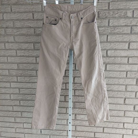 Levi's Boys Tan Regular 505 Jean 26 x 26 12 GUC - Picture 1 of 8
